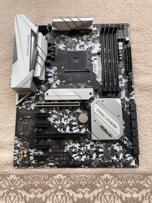 материнская плата ASrock b450 steel legend