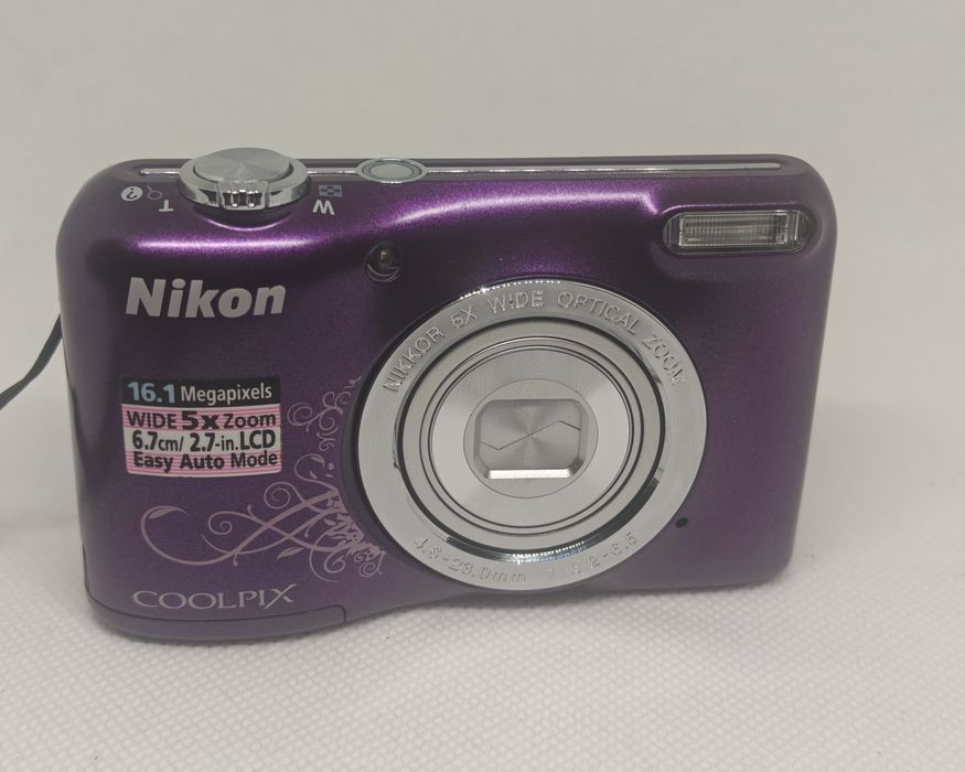 Nikon Coolpix L27 Mov – Compactă CCD, alimentare cu baterii AA