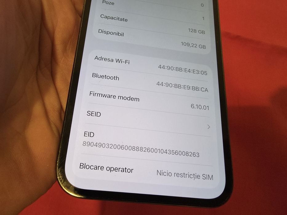 -Iphone 12Pro, Negru, 128Gb, 6Ram, bat: 100%, stare foarte buna, doar