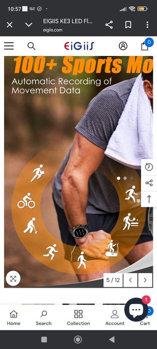 Smartwatch Eigiis ke3 antishock NOU!