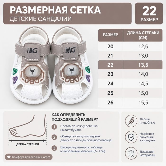 Детские сандалии