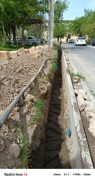 Beton kesish . Transhiya kavlash kabel tashlash