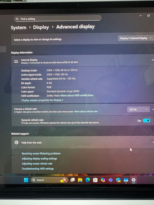 Microsoft Surface 7th Edition OLED Touch Snapdragon X 16gb 512gb