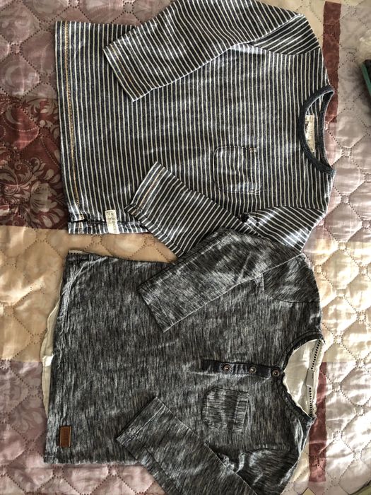 Блузки с дълъг ръкав за момче 110/116 (5-6г) Зара, НМ, Next и др.