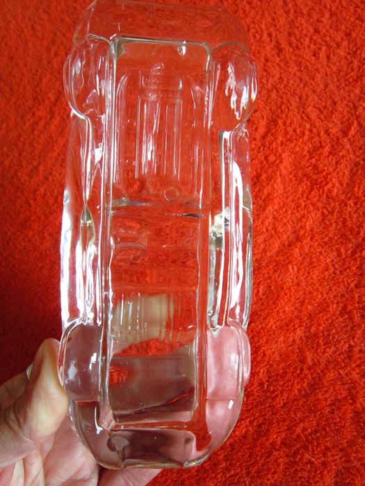 cadou rar Jaguar cristal vintage Hofbauer Clear Glass Lead Crystal