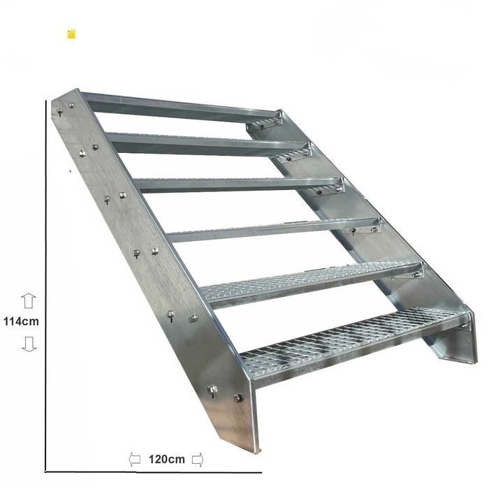 Метално стълбище 6 стъпала | Външни стълби | Поцинковано