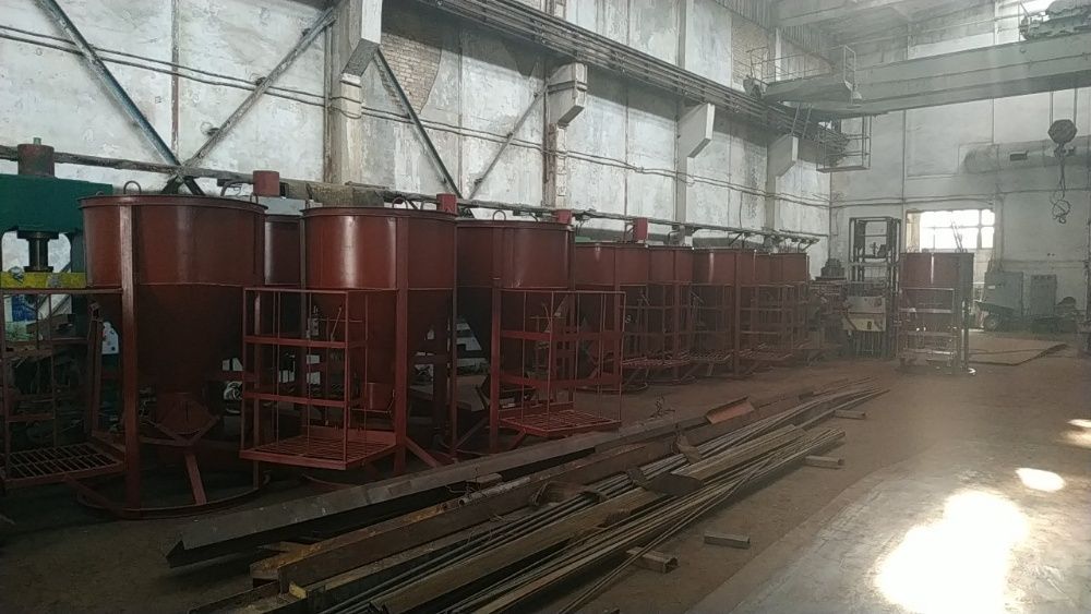 Бадья металлическая 1,2 м³ рюмка, колокольчик, для бетонных растворов