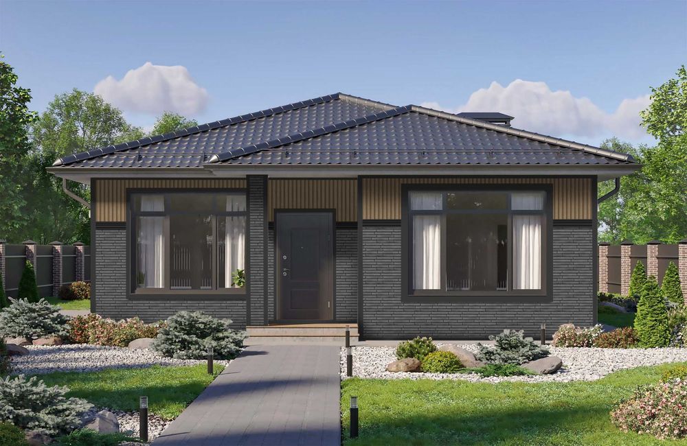 Сайдинг вертикальный под дерево. Металлочерепица, кровля, утеплитель