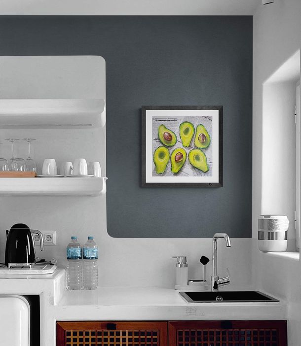 Tablou pictat in ulei avocado! Tablou pentru bucătărie