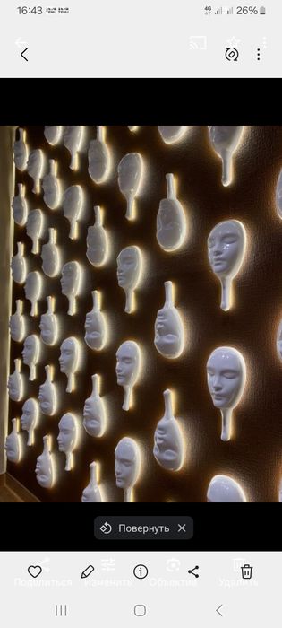 Оформление зала и скульптуры