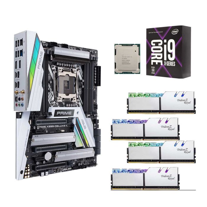 Топ-компьютер-комплект для работы, рендера и 3D — X299 + i9 + 64GB RAM