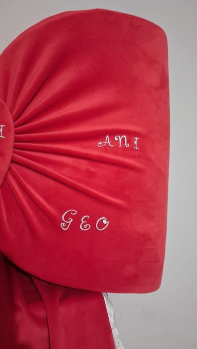 Funda mare din catifea  cu nume personalizat!