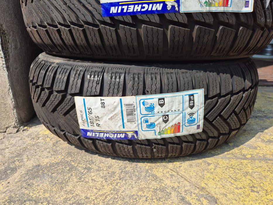4 Anvelope M+S IARNA - 185/65/15 - Michelin Alpin 6 - NOU - DOT 2020 !