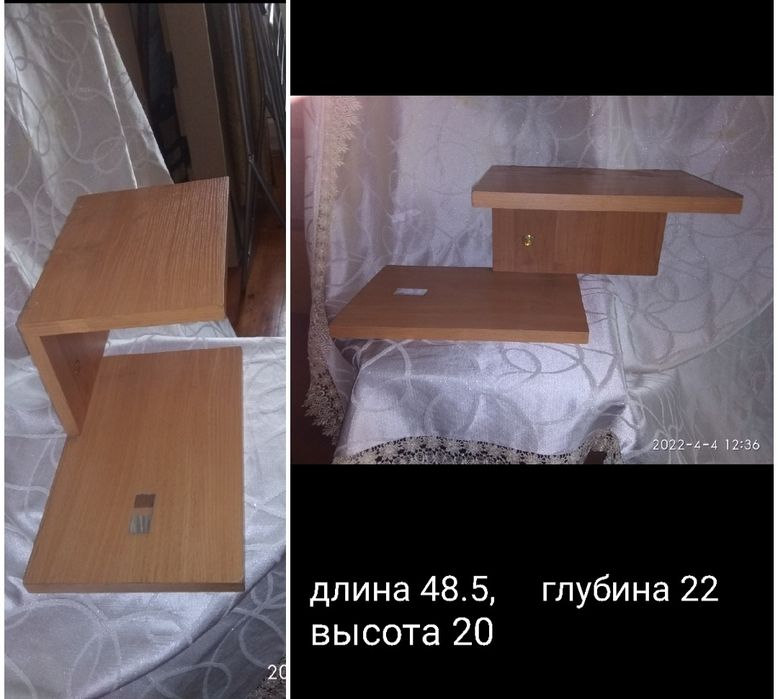 Полочки 4 вида и столы. Цены снижены