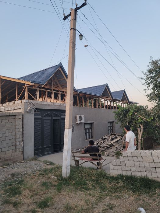 Том ёпиш хизматлари тарнов, профнастил