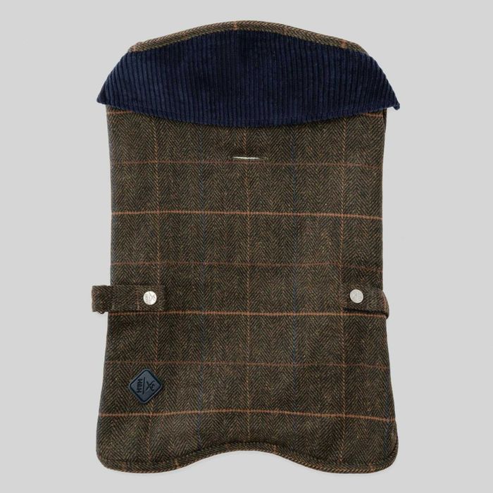 HUGO & HUDSON x HACKETT Палто за кучета, кадифена яка, тъмнозелено M45