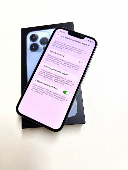 Magazin vinde : iPhone 13 Pro 128gb Sierra Blue cu bateria noua originala