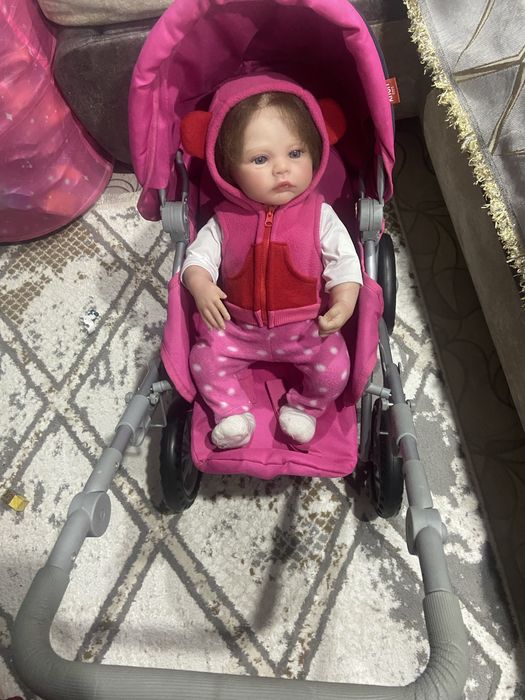Кукла Реборн + коляска. Игрушки для девочки.