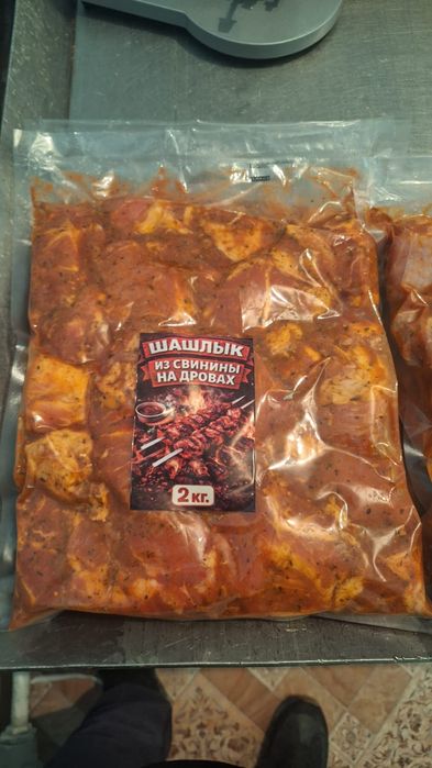 Шашлыки куриные, филе утки, свинина