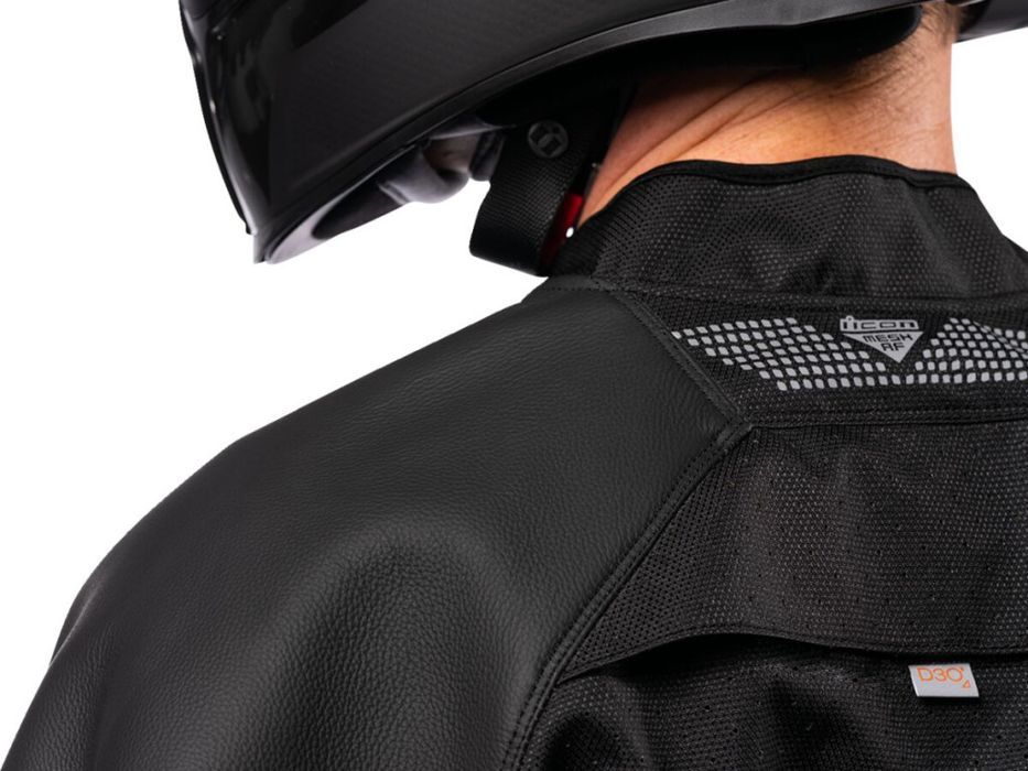 Geacă Icon Mesh AF Leather negru