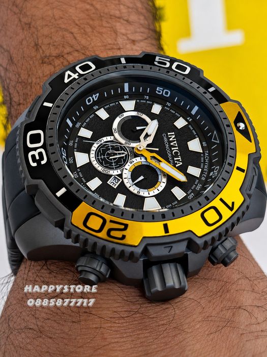 INVICTA Commandor Titanium Yellow 71 mm, Инвикта нов мъжки часовник