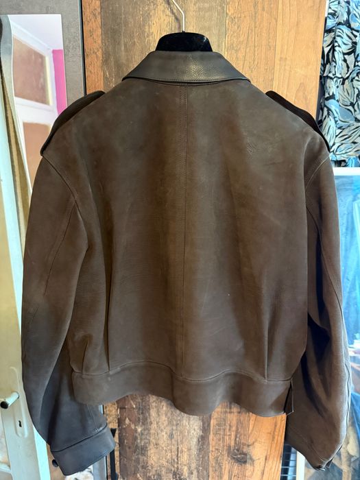Leather Jacket Burberry Prorsum Fashion Collection Кожено Яке Велур / Набук Бърбъри Прорсъм Фешън Колекция. Най-високо качество на кожата и изработка!