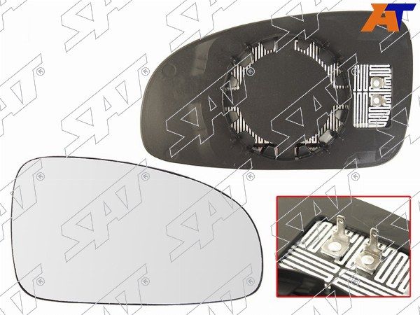 Полотно зеркала Chevrolet Aveo