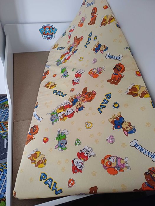 Pat copil, 140x70 cm Patrula Catelusilor cu saltea