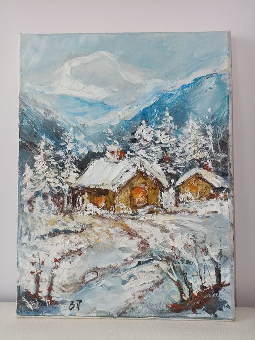 Маслена картина,подписана