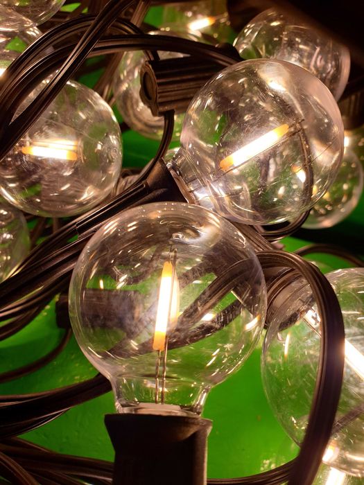 Външни светещи лампички 30м., LED външна декоративна гирлянда,  студено бяло,чисто нови