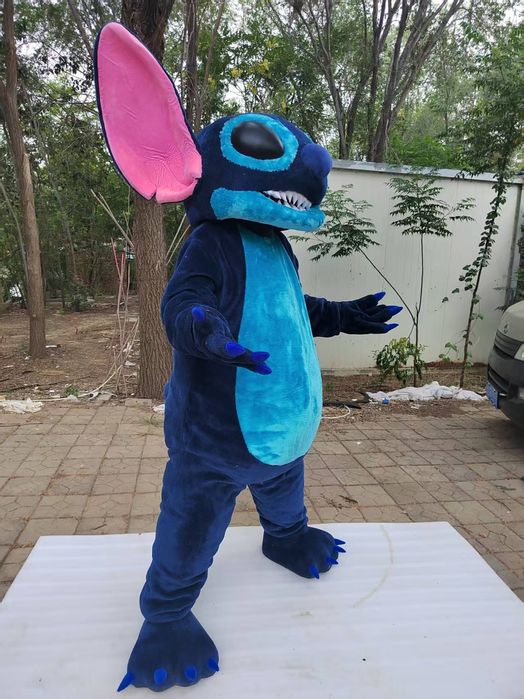 Costume Cosplay Mascote de Stitch delux din desene animate, nou