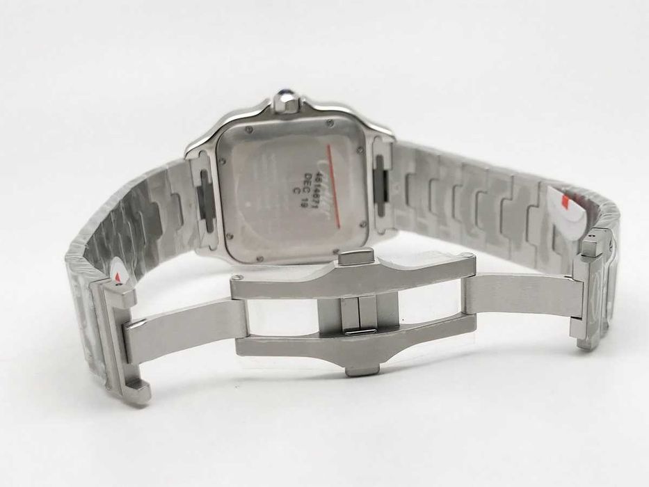 Cartier Santos de Cartier 40mm – зелен циферблат, стомана, автоматичен – реални снимки