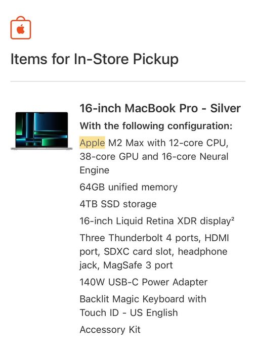 Apple Macbook Pro
16.2 M2Max /64Gb/4Tb 2023