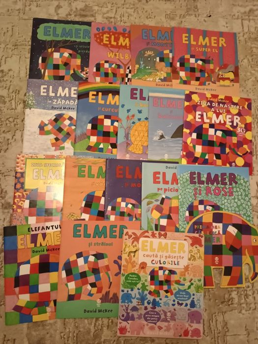 Vând 18 cărți Elmer