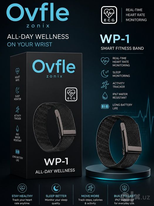 Smart Fitness Braslet Whoop,Valdus,Porodo, Смарт Фитнес Трекир