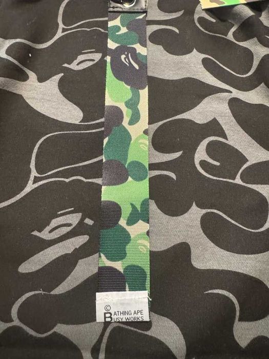 Bape "Bapesta" Black Camo Shorts