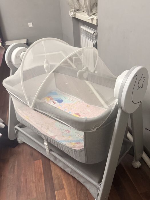 Электронный Калыбельный люлька кровать для малышей