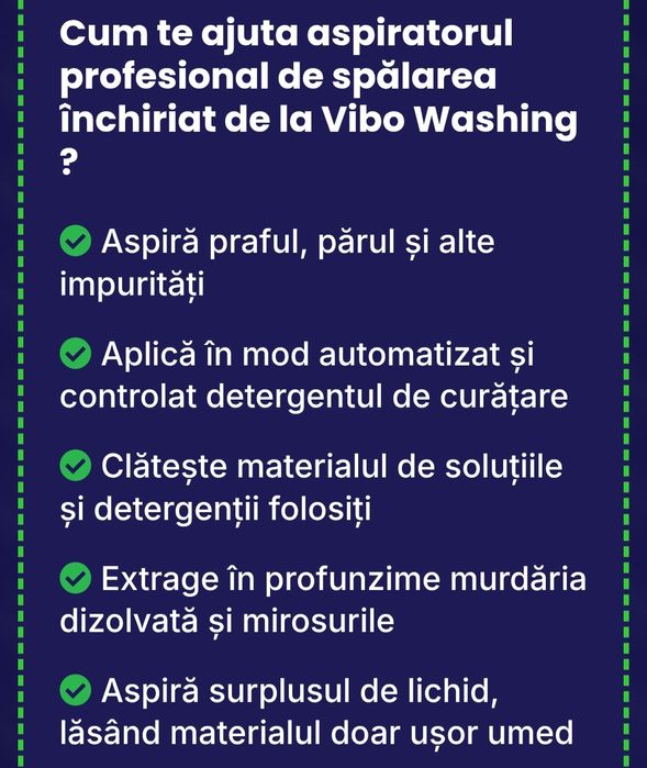 Închiriez Aspirator Profesional injectie extractie KARCHER tapiterie