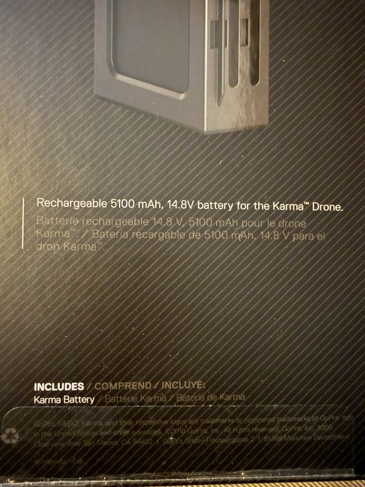 Baterie GoPro Karma originală – 5100 mAh, 14.8V (nouă)