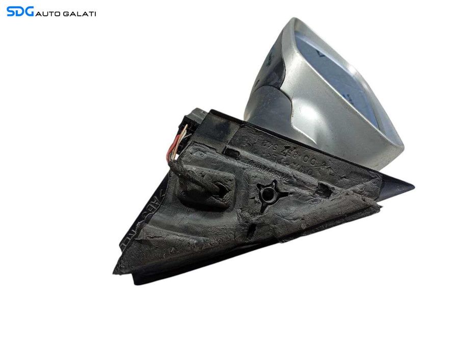 Oglinda Stanga Electrica Audi A4 B5 1994 - 2001 (Oglinda Crapata) Culoare Argintie Cod 8D0857543A [LR0908]