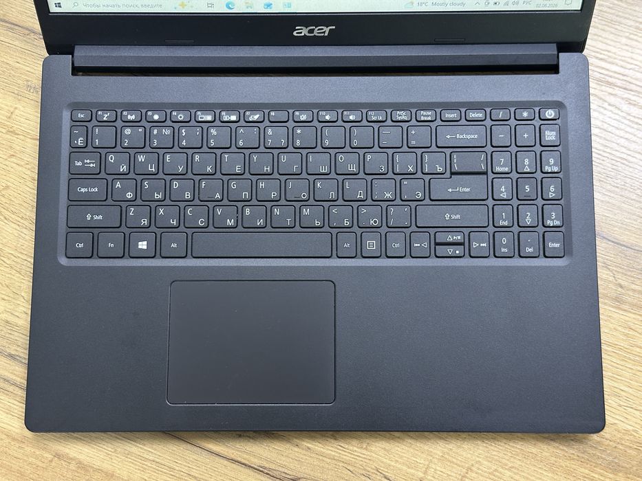 Офисный ноутбук Acer / intel Celeron / SSD диск / kaspi 0-0-12