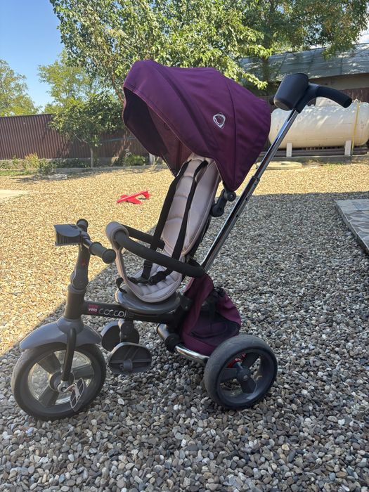 Tricicleta multifunctionala 4in1 cu sezut reversibil Coccolle Velo Violet