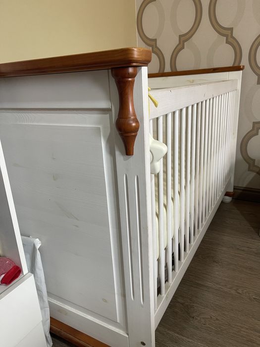 Детская кровать с матрасом б/у