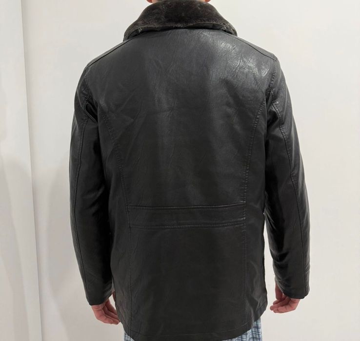 Зимний кожанка куртка