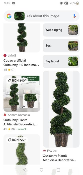 Copac Artificial, 112cm - Ca nou, a stat in cea mai mare parte din tim