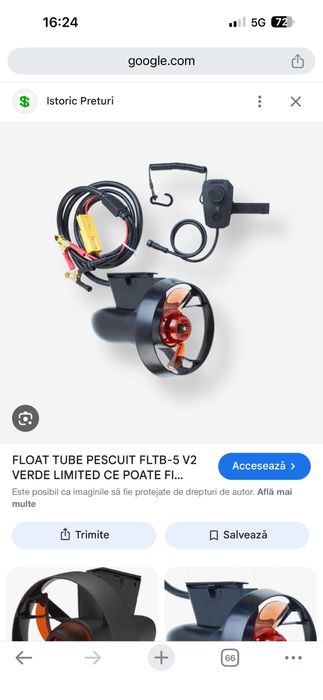 Vand float tube caperlan cu foarte multe accesorii