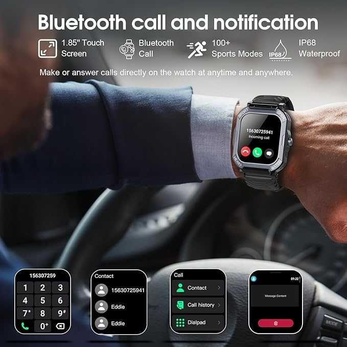 SmartWatch Xinwld Bluetooth Difuzor Microfon Apeluri Android IOS Nou