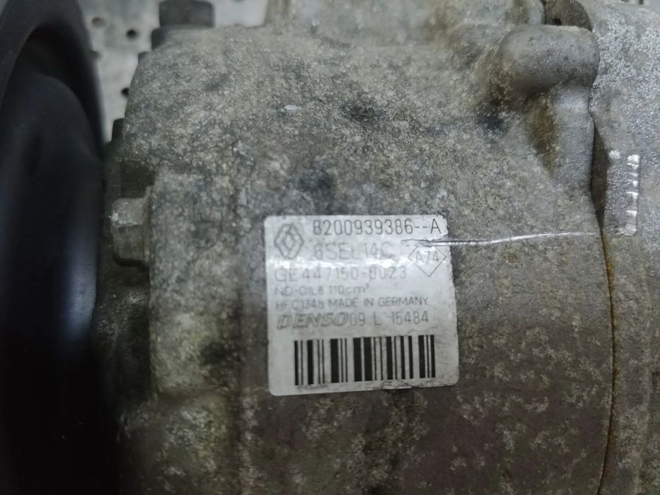 compresor clima ac k9kj836 1.5 dci renault megane 3 scenic 3 8200939386a 447150-8023