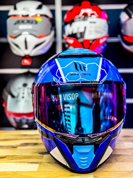 Casca Moto MT THUNDER 4 Freeway Blue