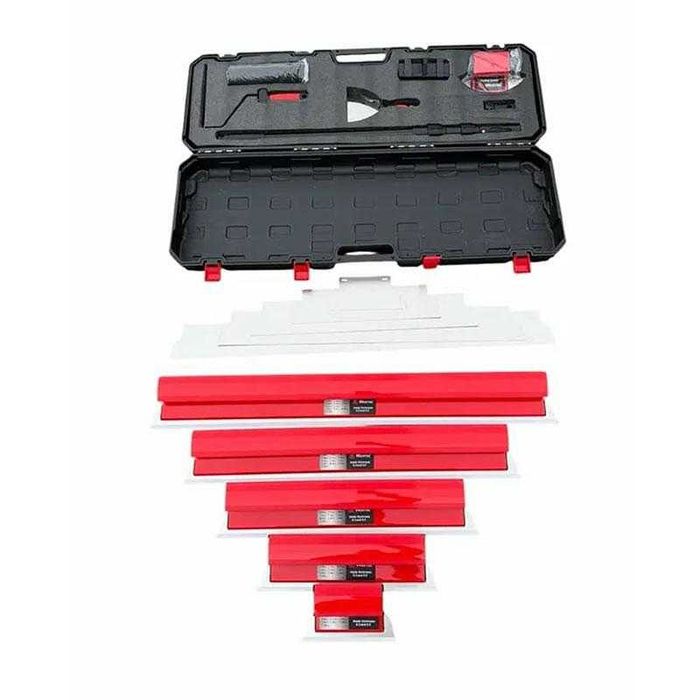 К-т Ножове за шпакловане 20-100 см, 15 части, WERTEC FinishRed WTFR-01